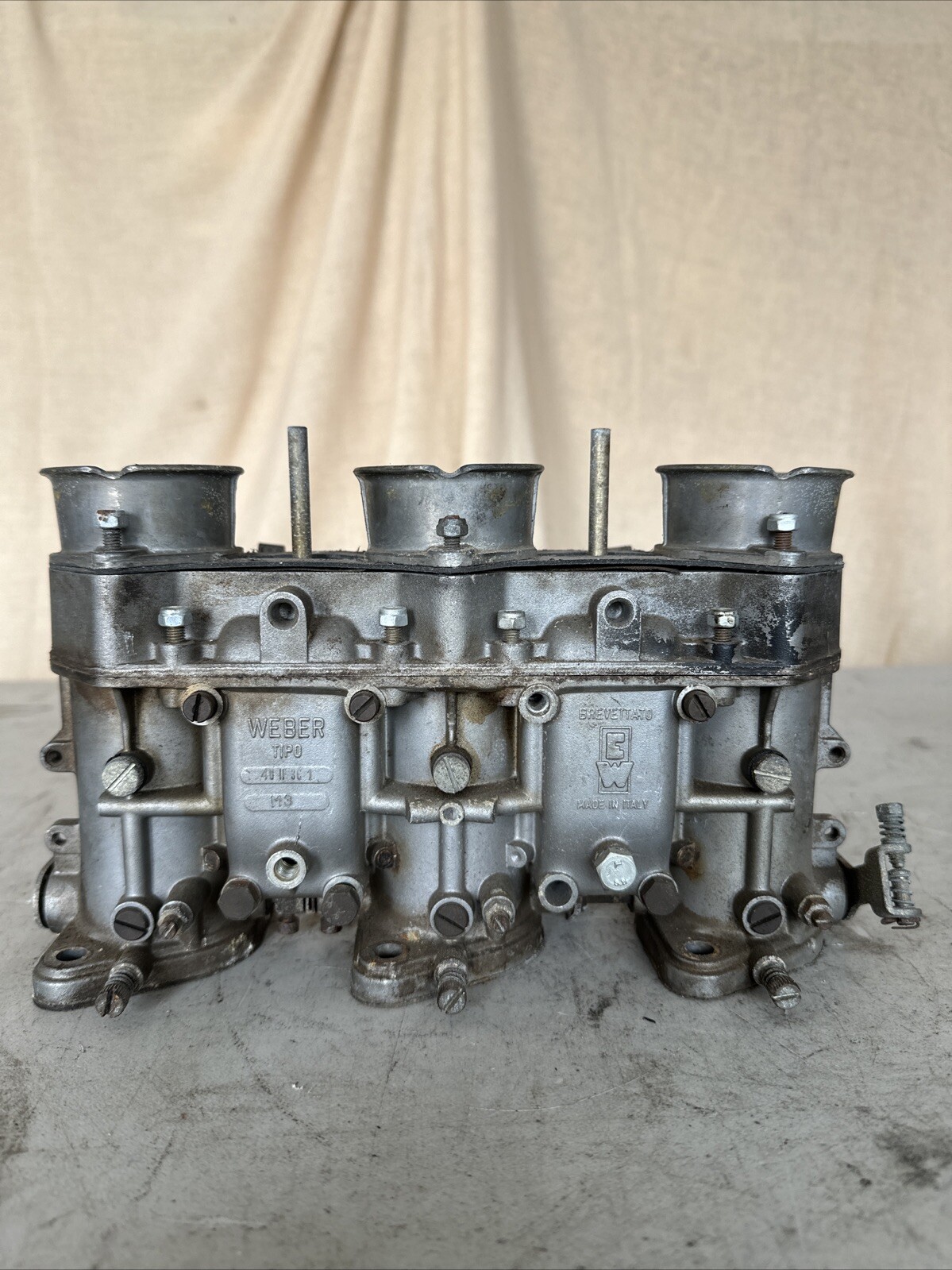 OEM VINTAGE FERRARI BB 512 WEBER 40 IF3C CARBURETOR READ