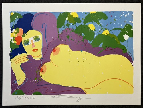 Walasse Ting Grape Flavor Exotic Nude Signed Lithograph - Picture 2 of 8