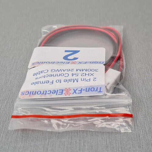 1/2PCS 2 Pin JST XH2.54 Male to Female Extension Cable 300MM 26AWG Connector 2P - Picture 9 of 9