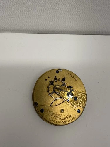 Antique Waltham 18s Pocket Watch Movement P S Bartlett