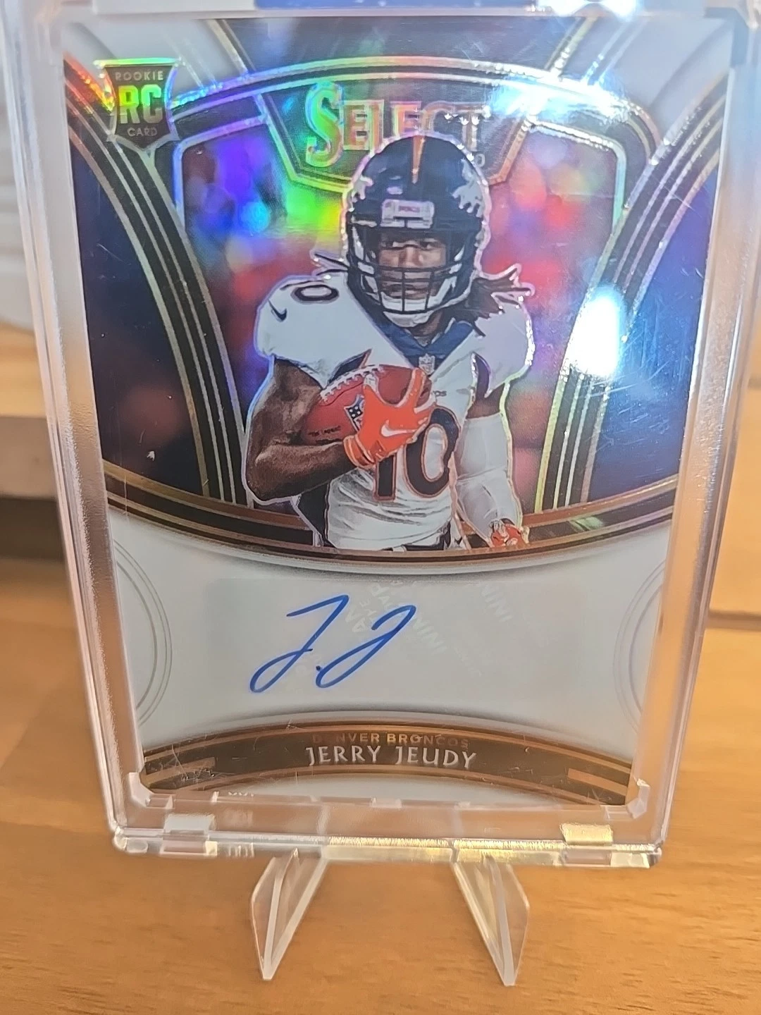 Jerry Jeudy Panini Select Select Signatures Prizm #SSJJE White