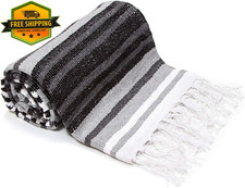 50X70 Authentic Mexican Throw Blanket - Falsa Blanket - Soft Cotton Throw Blanke