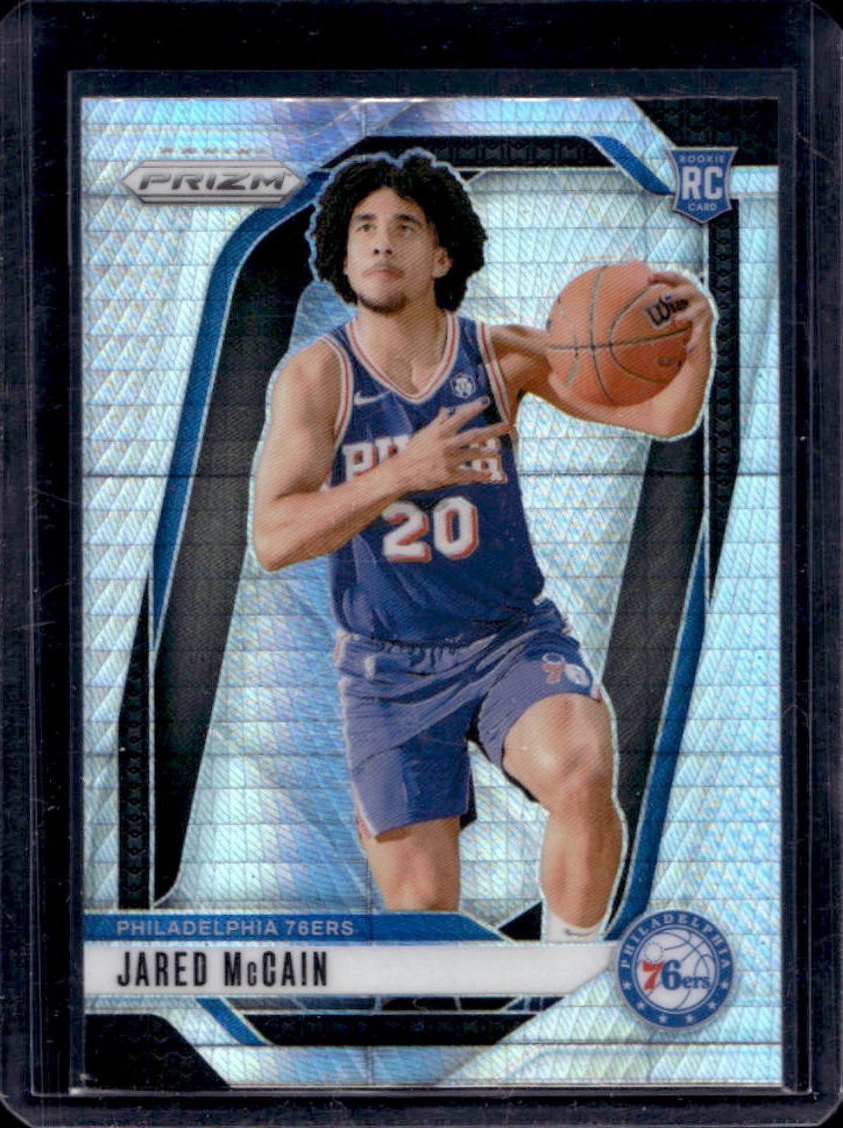 2024-25 Prizm Jared McCain RC Hyper Rookie #222 76ers