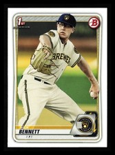 Nick Bennett 2020 Bowman Prospect 1st #BFE-140 Milwaukee Brewers ROOKIE RC