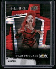 2022 Upper Deck Allure AEW #131 Abadon Red Rainbow (000065)