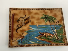 Vtg Snapshots Leather Photo Album/Scrap Book Bonita Springs, Florida