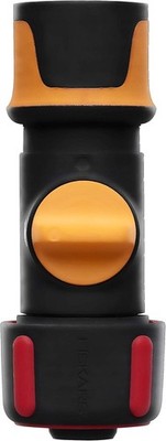 Fiskars Schlauchanschluss, Mit ON/OFF-Ventil, SoftGrip-Kontaktpunkte, 1027087