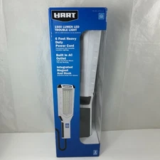 Hart 1500 Lumen LED Mechanic Light Plug In W/ Magnet, Hook, Built In AC Outlet