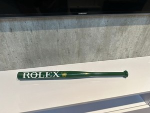 Custom Kunst Rolex Baseballschläger Grün