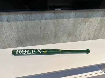 Custom Kunst Rolex Baseballschläger Grün