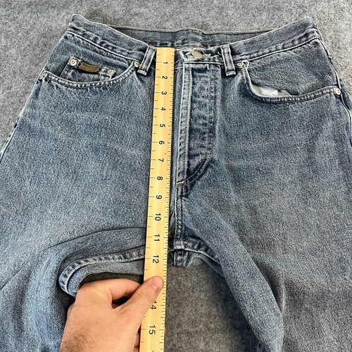 Vintage Wrangler Jeans Mens 29 32 Stonewash Light Blue Neppy Western Cowboy - Picture 5 of 10