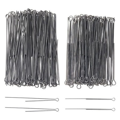 200 Pcs Fishing Spinner Shafts Stainless Steel Looped Wire for Lure Making