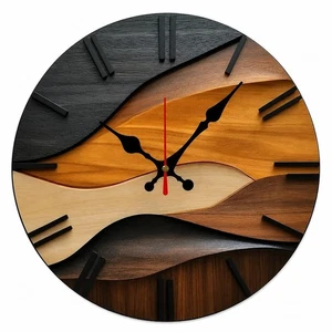 Wooden Wall Clock 25cm