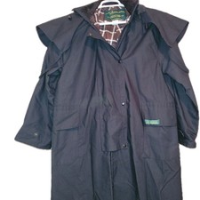 The Australian Coat Company Long Riding Coat Black Cotton Duster Mens 40
