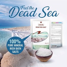 Dead Sea Salt , Pure 300gm Of Authentic Dead Sea Salt Bath Body Skin Natural Sea