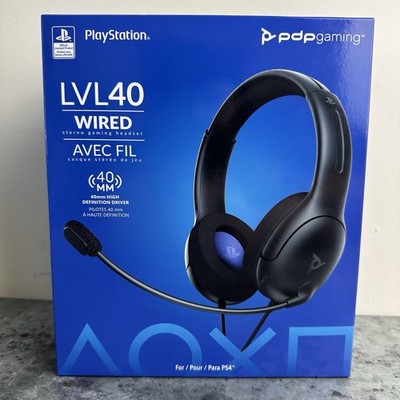 PS4 PlayStation 4 PDP Wired Headset Stereo Gaming New Sealed In Box
