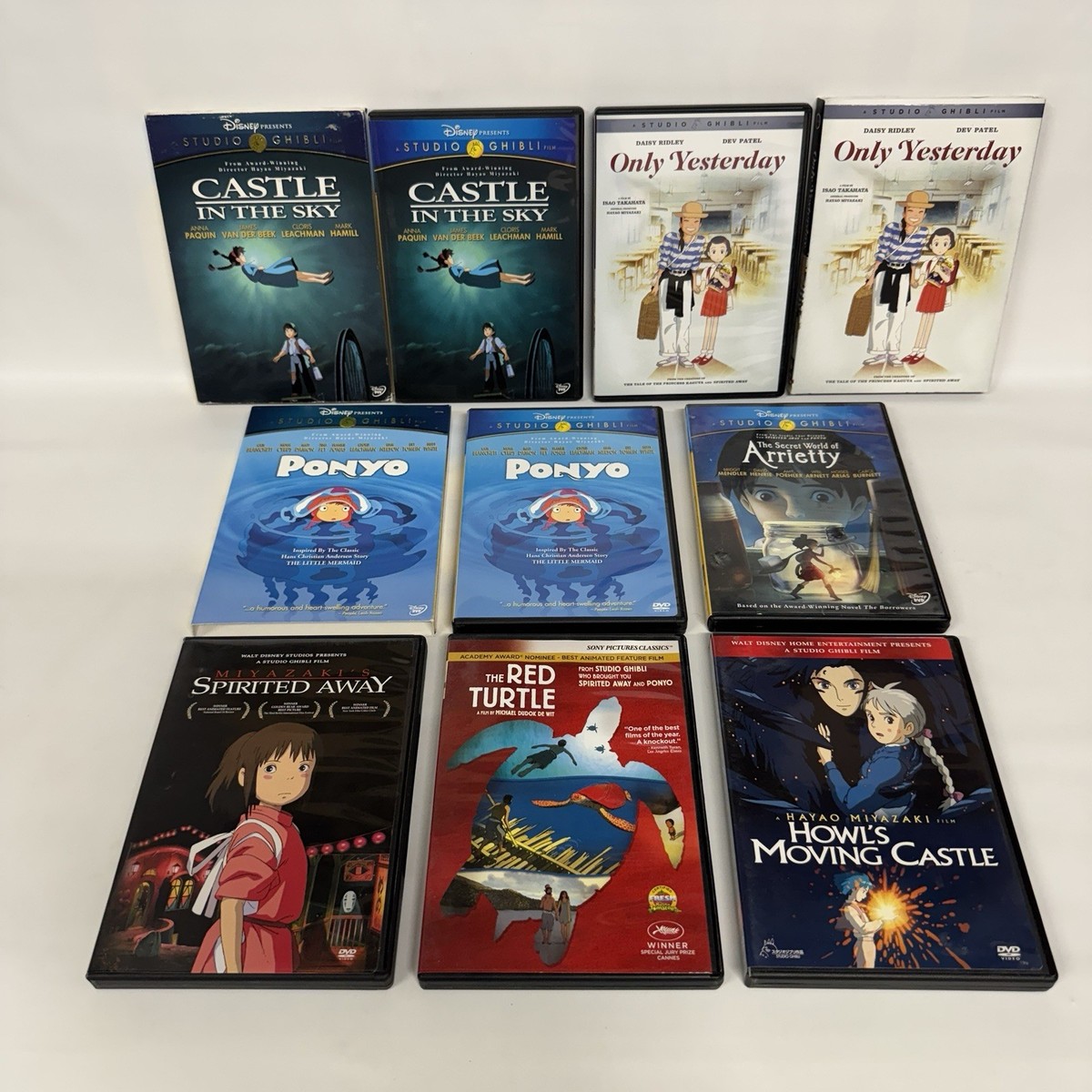 Studio Ghibli DVDプレーヤー 本体 Studio Ghibli Movie Lot of 7 DVD Spirited Away Howl's Red Castle