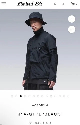 ACRONYM SS21 – J1A-GTPL Jacket Black - L - product listing photo
