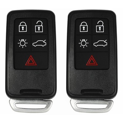 2 For Volvo XC70 S80 2008 2009 2010 11 2012-2016 Key Fob Shell Replacement