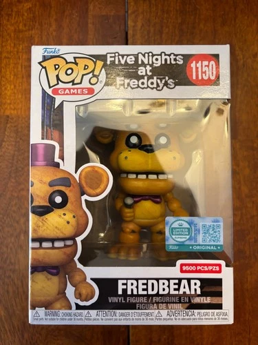 Five Nights at Freddy's Fredbear Funko Pop #1150 EE Exclusive 9500 w/ Protector