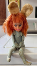Vintage 1966 KAMAR Bunny Pixie Knee Hugger Elf Ornament Japan Shelf Sitter EDY