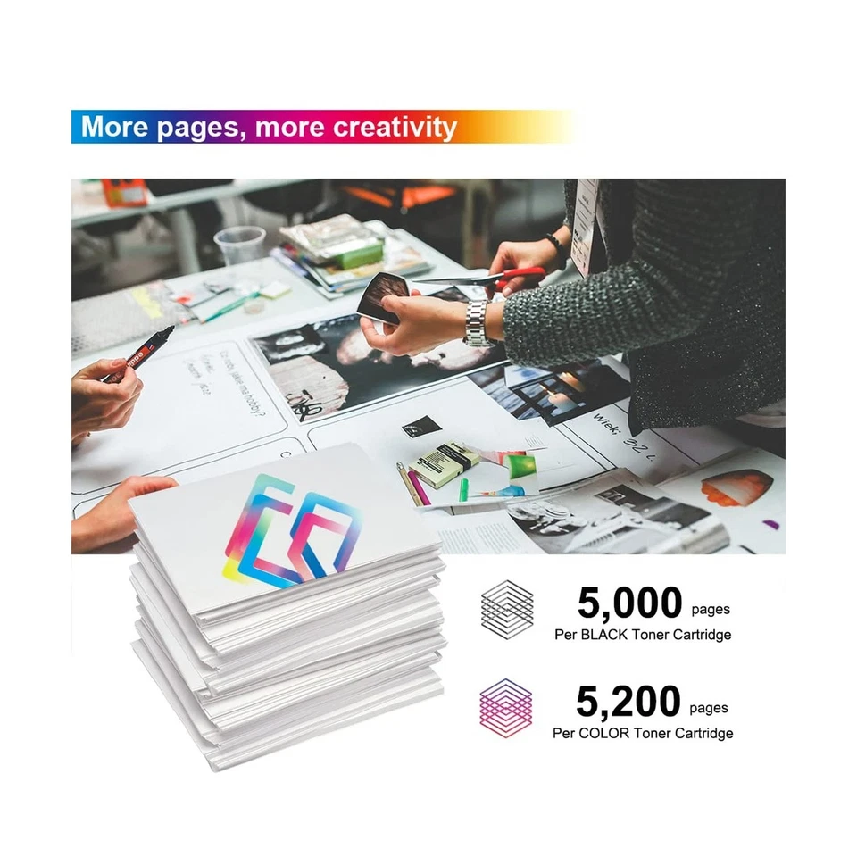 VersaLink C500/C505 Toner Cartridge High Yield 4 Pack Replacement for Xerox 1... - Image 3 of 4