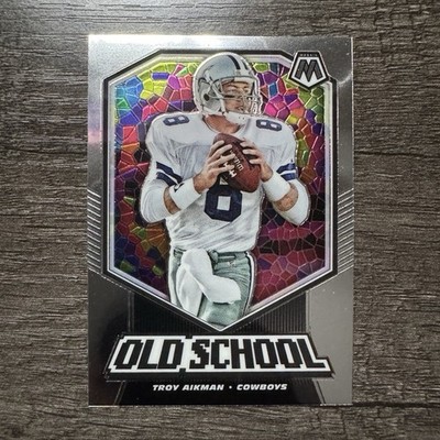 Panini 2020 Mosaic Football - Troy Aikman Old School Insert #OS9 Cowboys