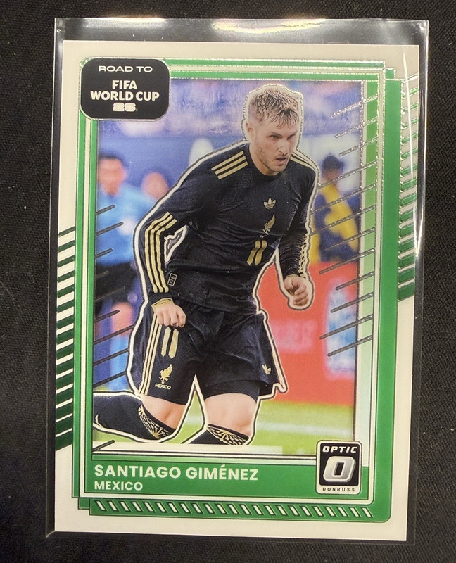 Panini Donruss Road to FIFA World Cup 2025-26 Santiago Gimenez Mexico #75 Optic