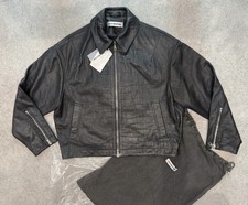 Cole Buxton Croc leather Jacket Size Medium