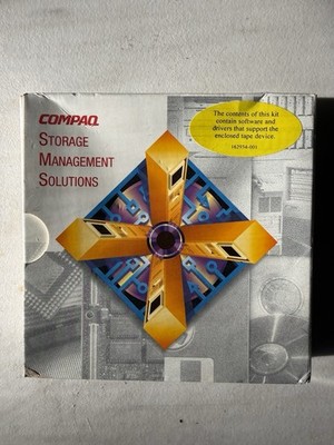 Compaq Storage Management Solutions Disk Management CD for Windows NT, NetWare