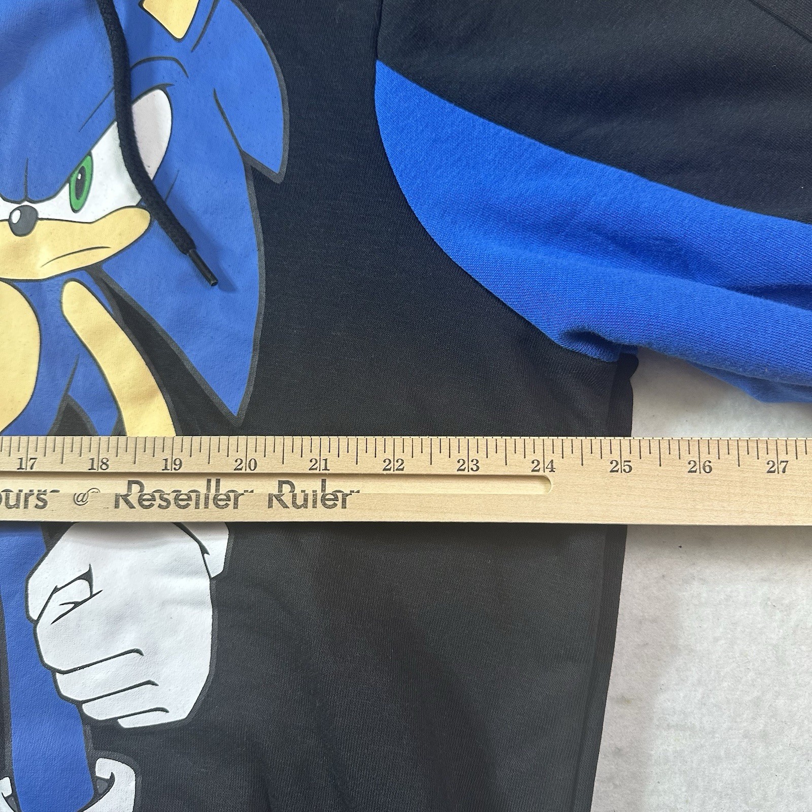 Official Sonic The Hedgehog 3 Shadow Zip Up Split Sega Game Hoodie Mens Size 2XL image 8