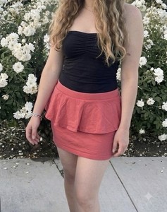Forever 21 Body on Mini Skirt With American Apparel Bodysuit Bundle