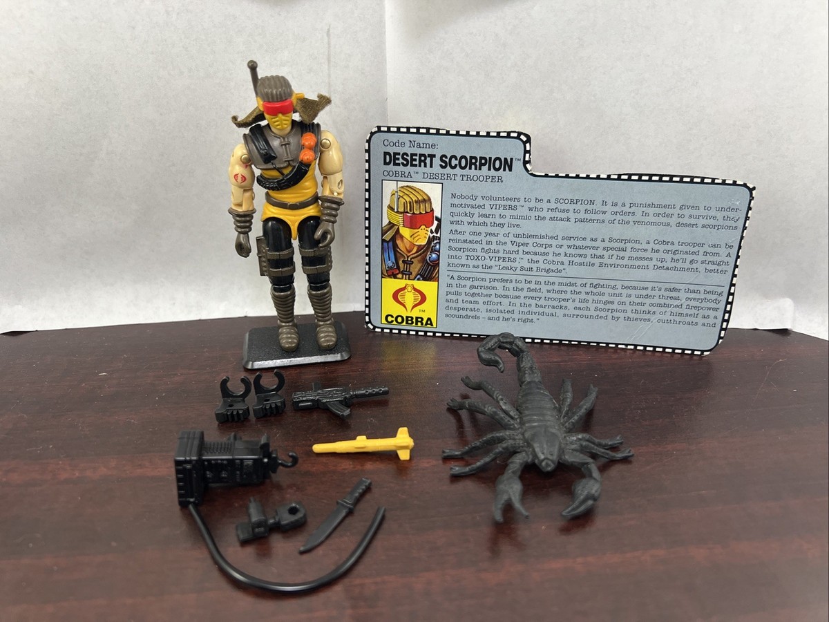 Desert Scorpion V1 Complete W/ Card G.I. Joe 1991 Hasbro Vintage