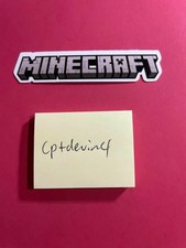 Small Minecraft Logo Waterproof Sticker