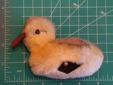 Vintage Steiff Duckling Duck Original 1950s Velvet w Tag Steiff Animal