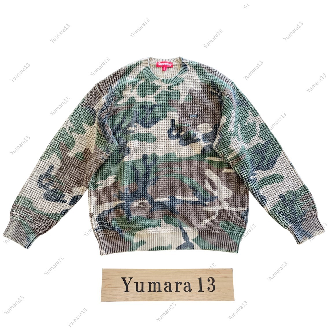Supreme Washed Small Box Waffle Sweater 5colors 26SS | eBay