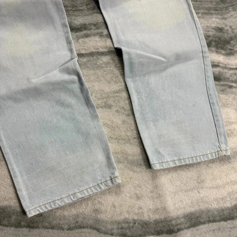 Vintage Clipper Casuals 1990s Straight Fit Light Wash Denim Jeans Size 36 image 7