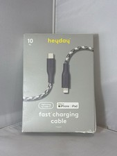 2 Pack - Heyday 10 Lightning to USB-C Braided...