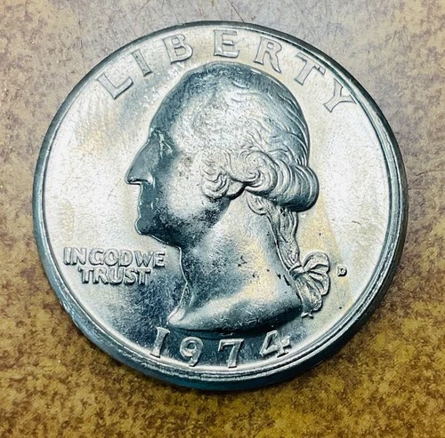 1974-D Washington Quarter — photo from the most recent tracked eBay sale