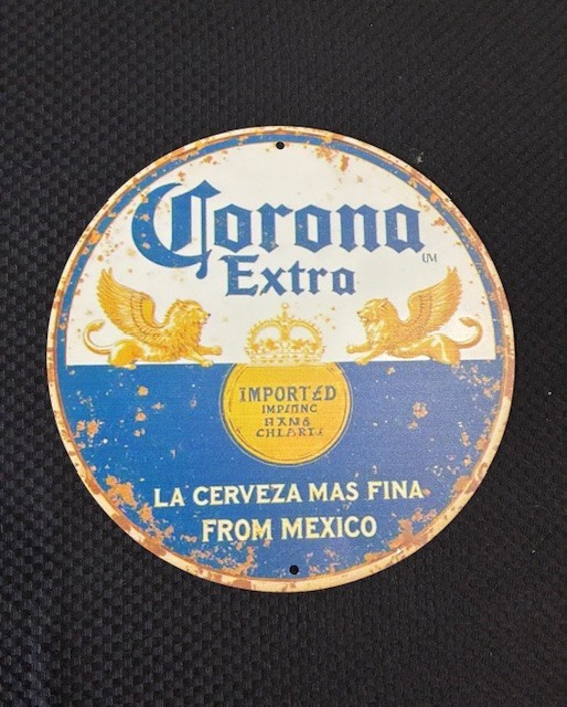 Corona Beer Rustic Metal Sign RETRO Garage Man Cave Bar