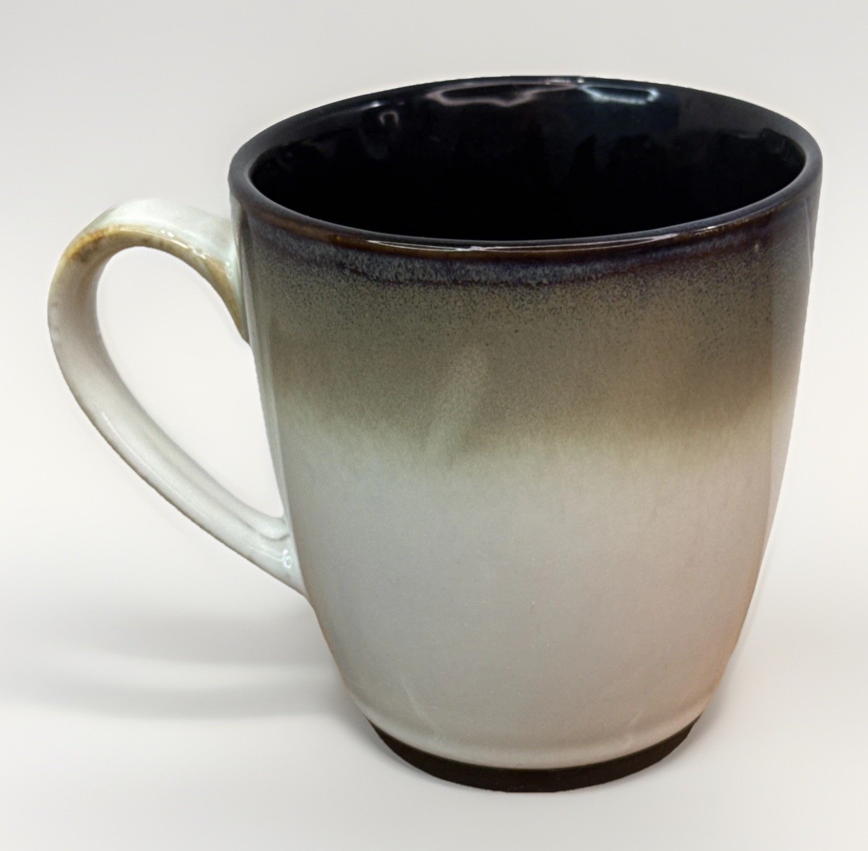 Sango Nova 4932 Black Ombre Stoneware Coffee Mug Cup