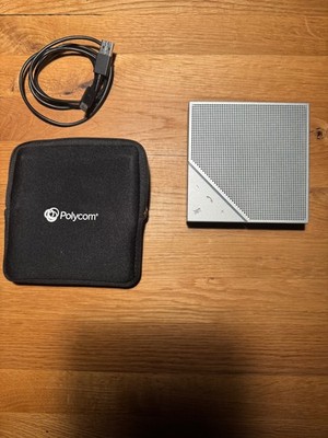 Polycom Voxbox USB Speakerphone Bluetooth Freisprechsystem silber