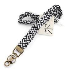 Elastic Stretchy Lanyard for ID Badge Keys Retractable Scrunchie Keychain