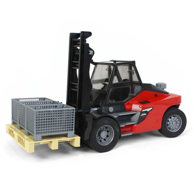 #ad 1 16 Bruder Linde HT160 Fork Lift with Pallet and 3 Pallet Cages 02513 $72.99