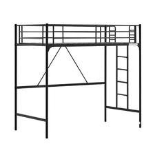 Loft Bed Twin Loft Bunk Bed Frame with Stairs Flat Ladder Rung for Kids Adults