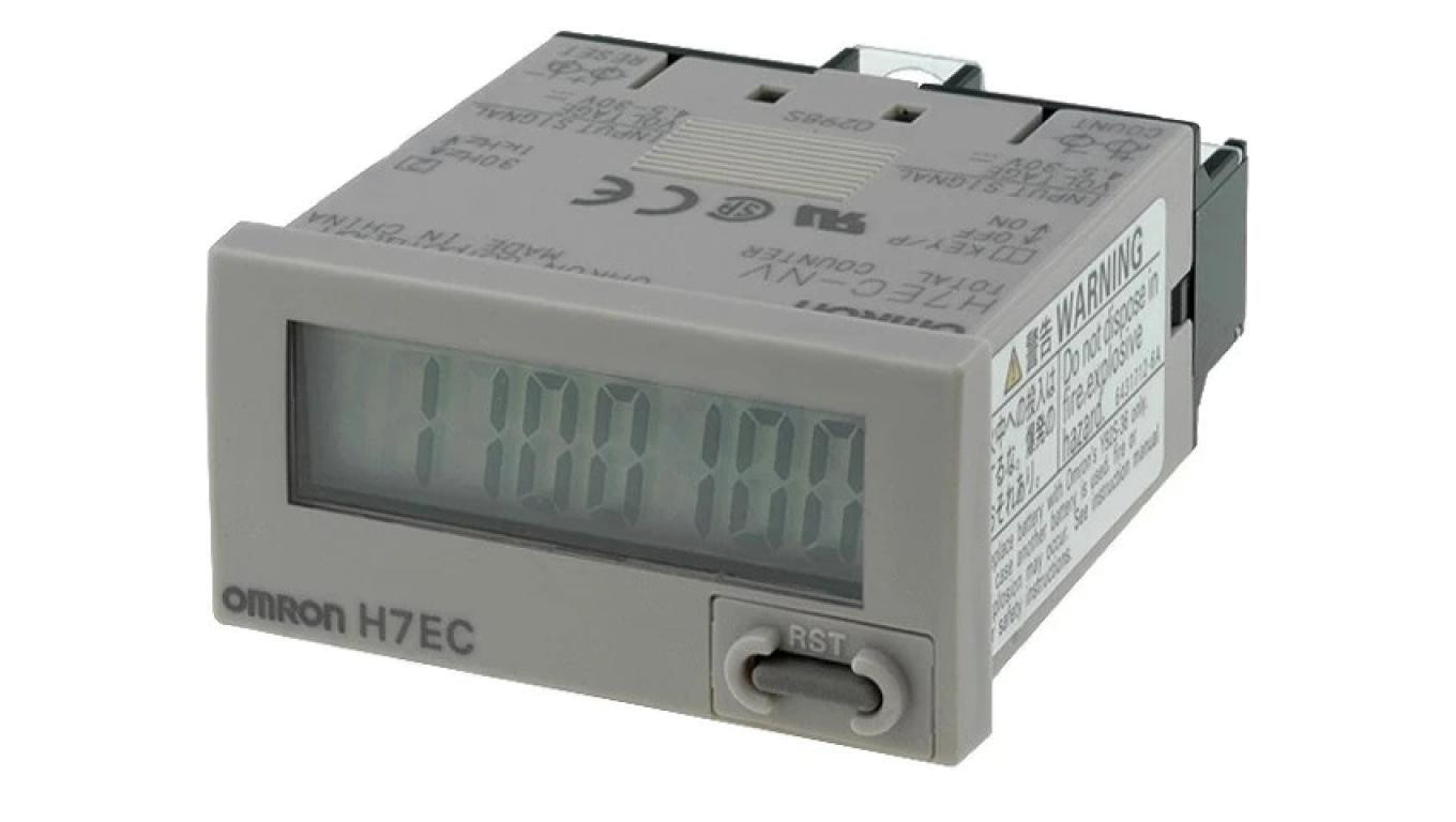 H7EC-NV Electronic counter with LCD display, voltage input, NPN, PNP, pan /T2UK