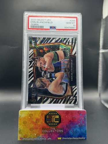 Erin Blanchfield [Zebra] #268 2023 Panini Select UFC card