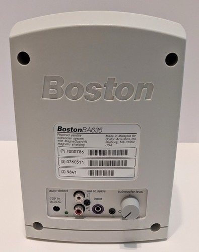 Boston Acoustics BA635 Computer Speakers Subwoofer System Tested - Afbeelding 7 van 14