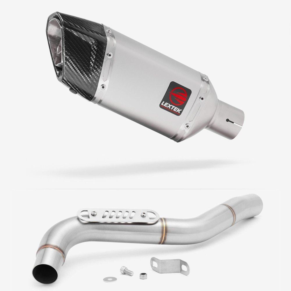 Lextek SP5 Exhaust 200mm with Link Pipe for Triumph Tiger 1050 (07-12)