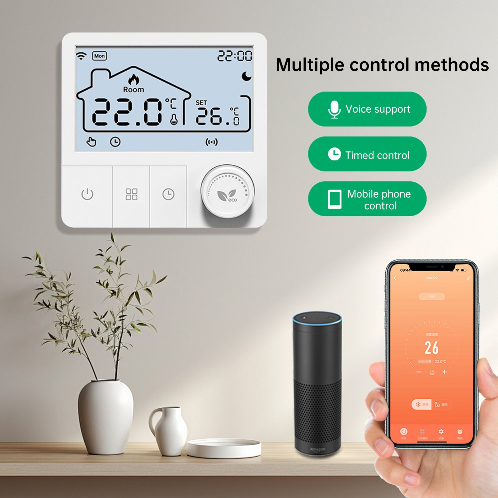 WiFi Thermostat TY Water Heating Controller Programmable Thermostat Smart NGJK